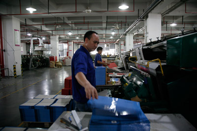 海虹彩印生產(chǎn)車間掠影